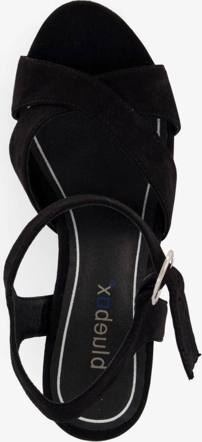 BLUE BOX dames sandalen met hak zwart