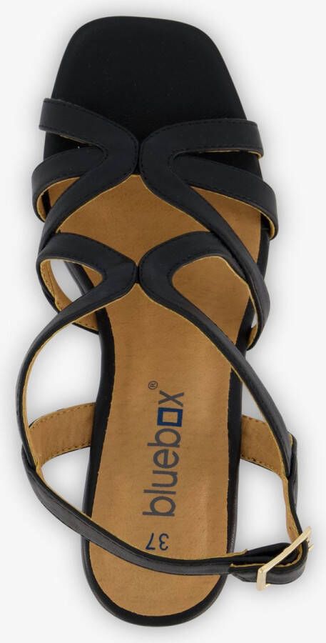 Blue Box dames sandalen met hak zwart