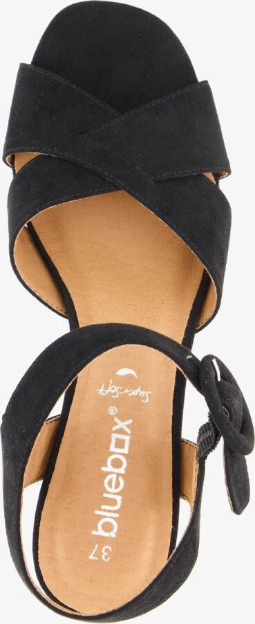 BLUE BOX dames sandalen met hak zwart