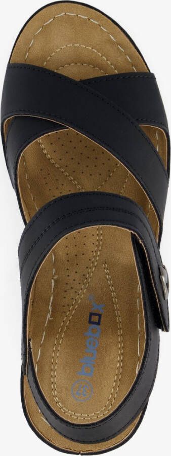 BLUE BOX dames sandalen met sleehak zwart