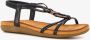 Blue Box dames sandalen zwart - Thumbnail 4