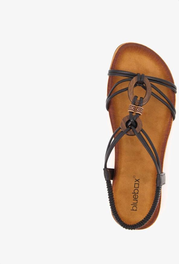 Blue Box dames sandalen zwart