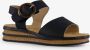 BLUE BOX dames sandalen zwart bruin - Thumbnail 4