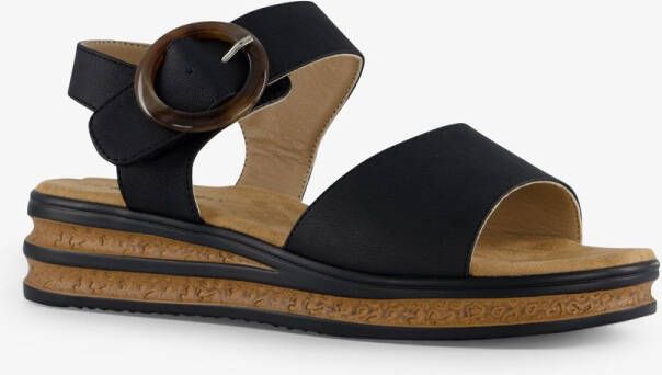 Blue Box dames sandalen zwart bruin