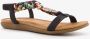 BLUE BOX dames sandalen zwart gevlochten detail - Thumbnail 2