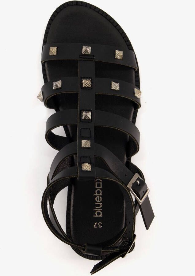 Blue Box dames sandalen zwart met studs