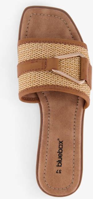 BLUE BOX dames slippers bruin