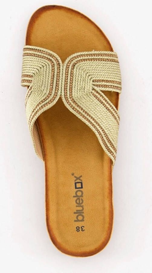 BLUE BOX dames slippers met glitter goud