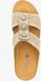 BLUE BOX dames slippers met perforaties beige - Thumbnail 3