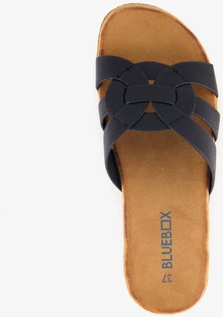 BLUE BOX dames slippers zwart