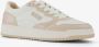 BLUE BOX dames sneakers beige wit Uitneembare zool - Thumbnail 4