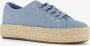 BLUE BOX dames sneakers met jute zool blauw - Thumbnail 3
