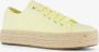 Blue Box dames sneakers met jute zool geel - Thumbnail 4