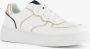 BLUE BOX dames sneakers wit met gouden details Uitneembare zool - Thumbnail 1