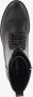 BLUE BOX dames veterboots croco print zwart - Thumbnail 2