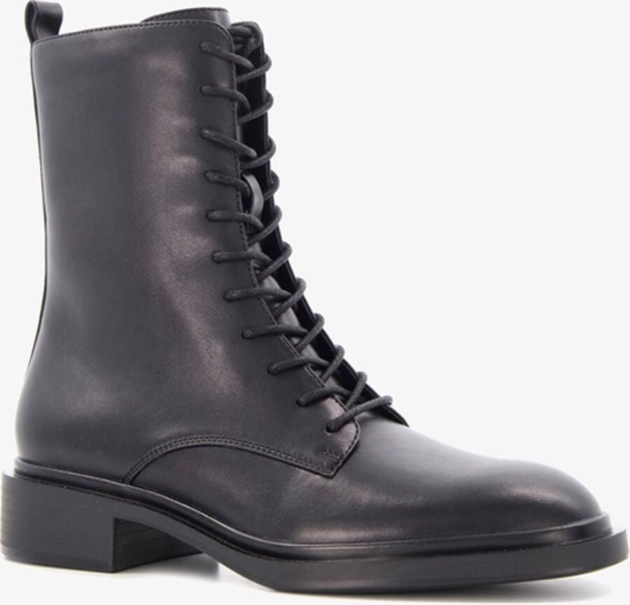 BLUE BOX dames veterboots zwart