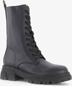 BLUE BOX dames veterboots Zwart