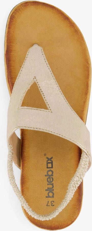 Blue Box gevlochten dames sandalen goud