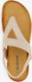 Blue Box gevlochten dames sandalen goud - Thumbnail 1