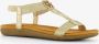 Blue Box gevlocthend dames sandalen goud - Thumbnail 3