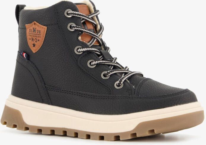BLUE BOX gevoerde jongens veterboots blauw