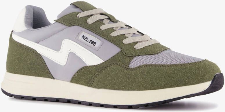 BLUE BOX heren sneakers groen grijs Uitneembare zool