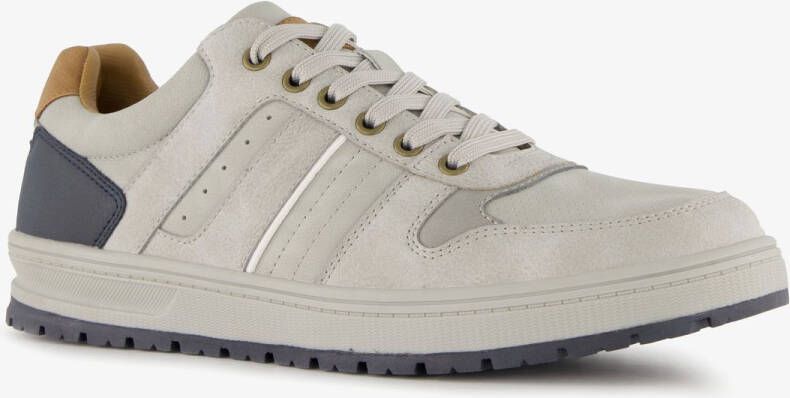 BLUE BOX heren sneakers lichtgrijs Uitneembare zool