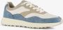 BLUE BOX heren sneakers wit blauw Uitneembare zool - Thumbnail 1