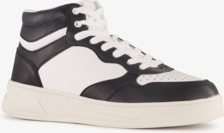 BLUE BOX hoge dames sneakers zwart wit