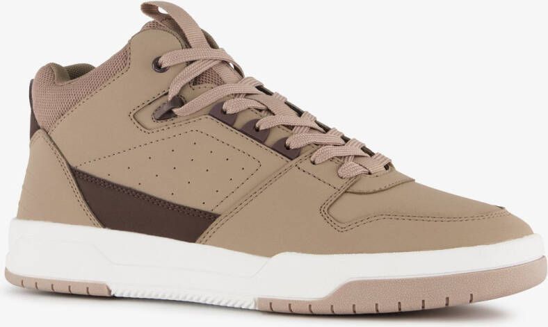 BLUE BOX hoge heren sneakers beige