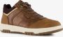 BLUE BOX hoge heren sneakers cognac Uitneembare zool - Thumbnail 3