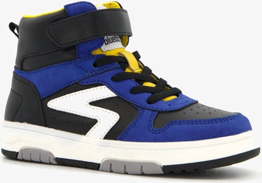 BLUE BOX hoge jongens sneakers blauw zwart Uitneembare zool