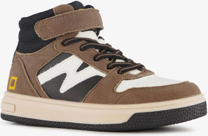BLUE BOX hoge jongens sneakers bruin