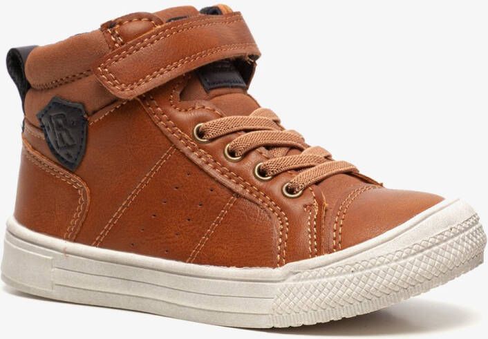 BLUE BOX hoge jongens sneakers cognac Uitneembare zool
