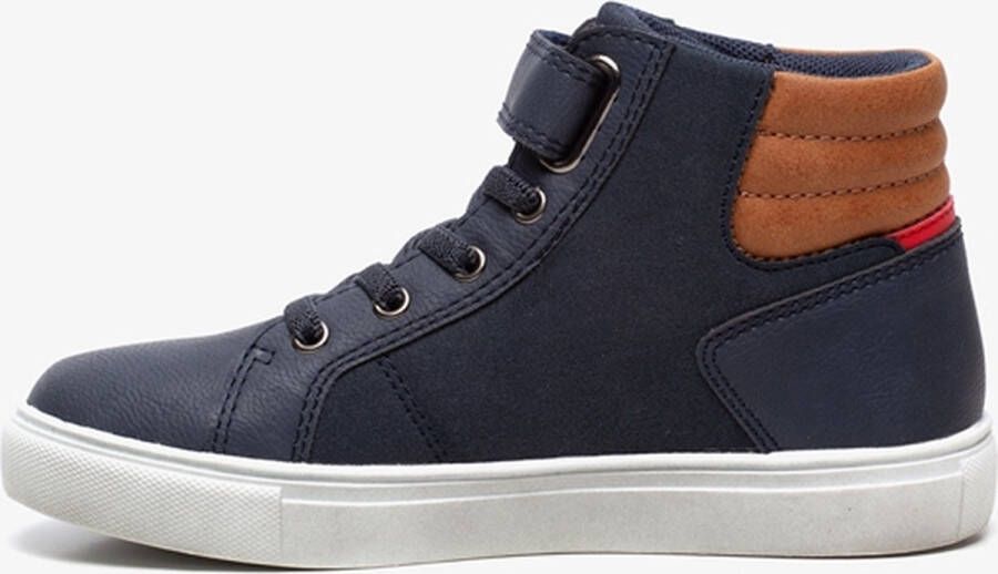 BLUE BOX hoge jongens sneakers donkerblauw