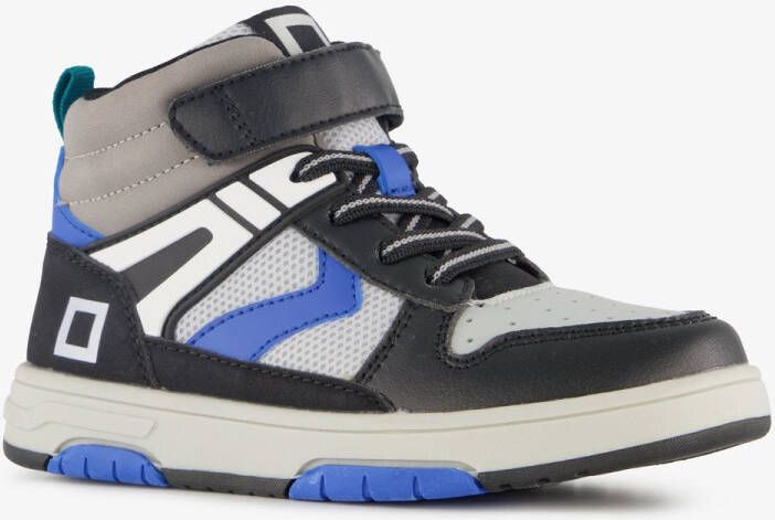 BLUE BOX hoge jongens sneakers grijs blauw