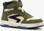 BLUE BOX hoge jongens sneakers groen beige Uitneembare zool - Thumbnail 1