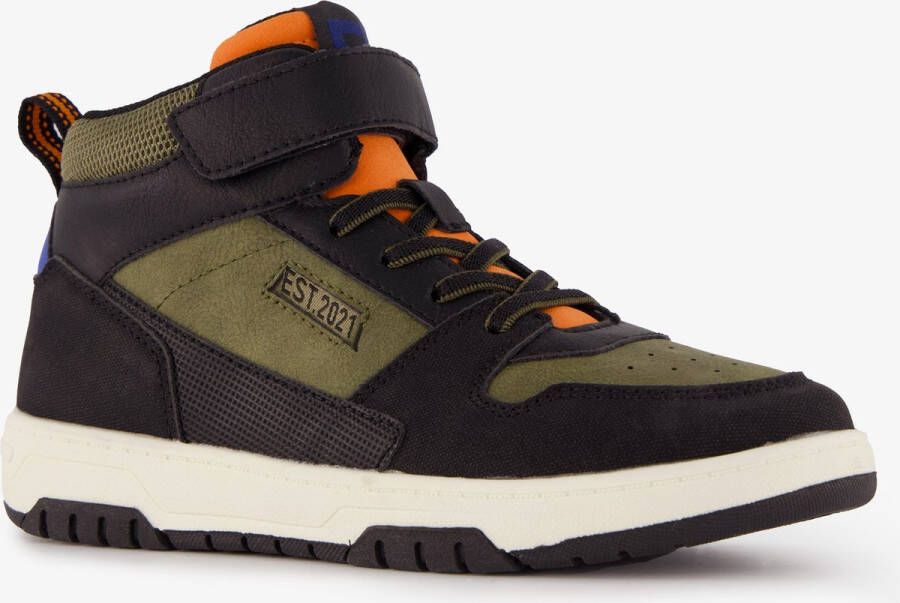 BLUE BOX hoge jongens sneakers legergroen