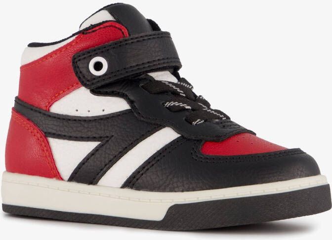 BLUE BOX hoge jongens sneakers rood zwart Uitneembare zool
