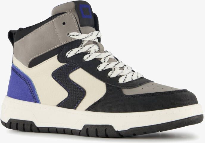 BLUE BOX hoge jongens sneakers zwart grijs