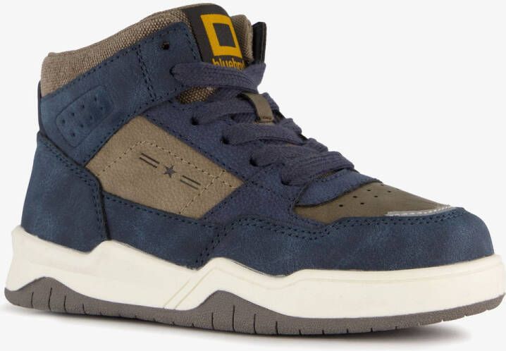 BLUE BOX hoge jongens sneaks blauw grijs
