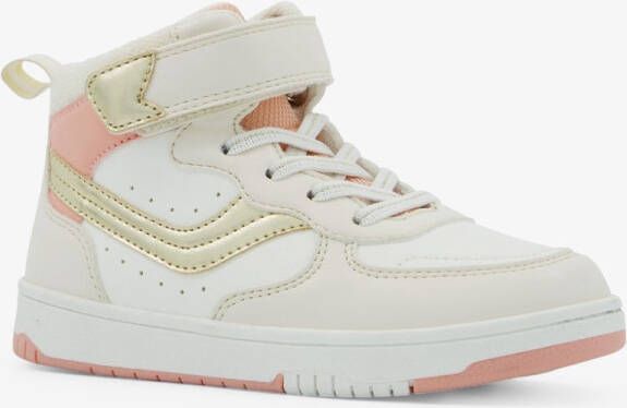 BLUE BOX hoge meisjes sneakers beige metallic