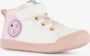 BLUE BOX hoge meisjes sneakers met smileys Wit - Thumbnail 1