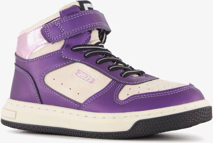 BLUE BOX hoge meisjes sneakers paars wit