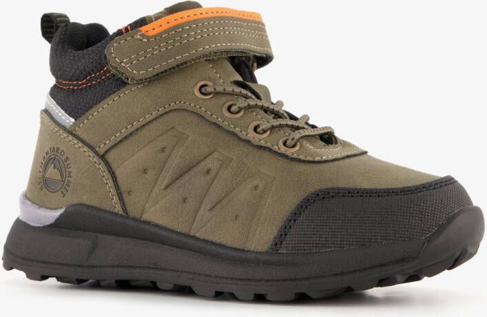 BLUE BOX hoge sneakers jongens zwart groen Uitneembare zool