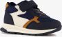BLUE BOX jongens sneakers donkerblauw cognac Uitneembare zool - Thumbnail 3