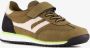 BLUE BOX jongens sneakers legergroen zwart Uitneembare zool - Thumbnail 1
