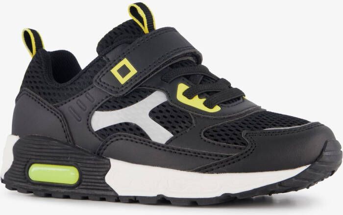 BLUE BOX jongens sneakers met airzool zwart geel