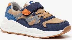 BLUE BOX jongens sneakers met blauw oranje details Blauw