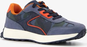 BLUE BOX jongens sneakers met camouflageprint Blauw Uitneembare zool